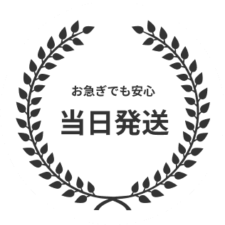 お急ぎでも安心 当日発送